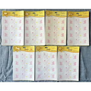 Hallmark Tickled Pink Baby Girl Themed Sticker Sheets Lot of 7 #20